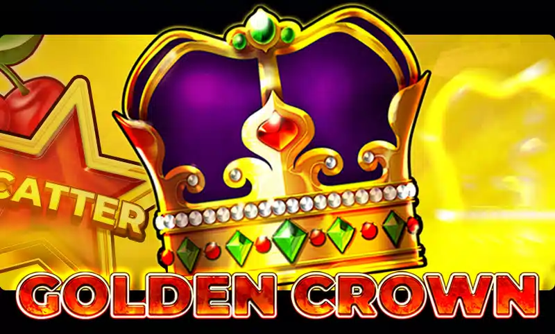 Símbolo Scatter y corona en el modo demo de Golden Crown Extreme